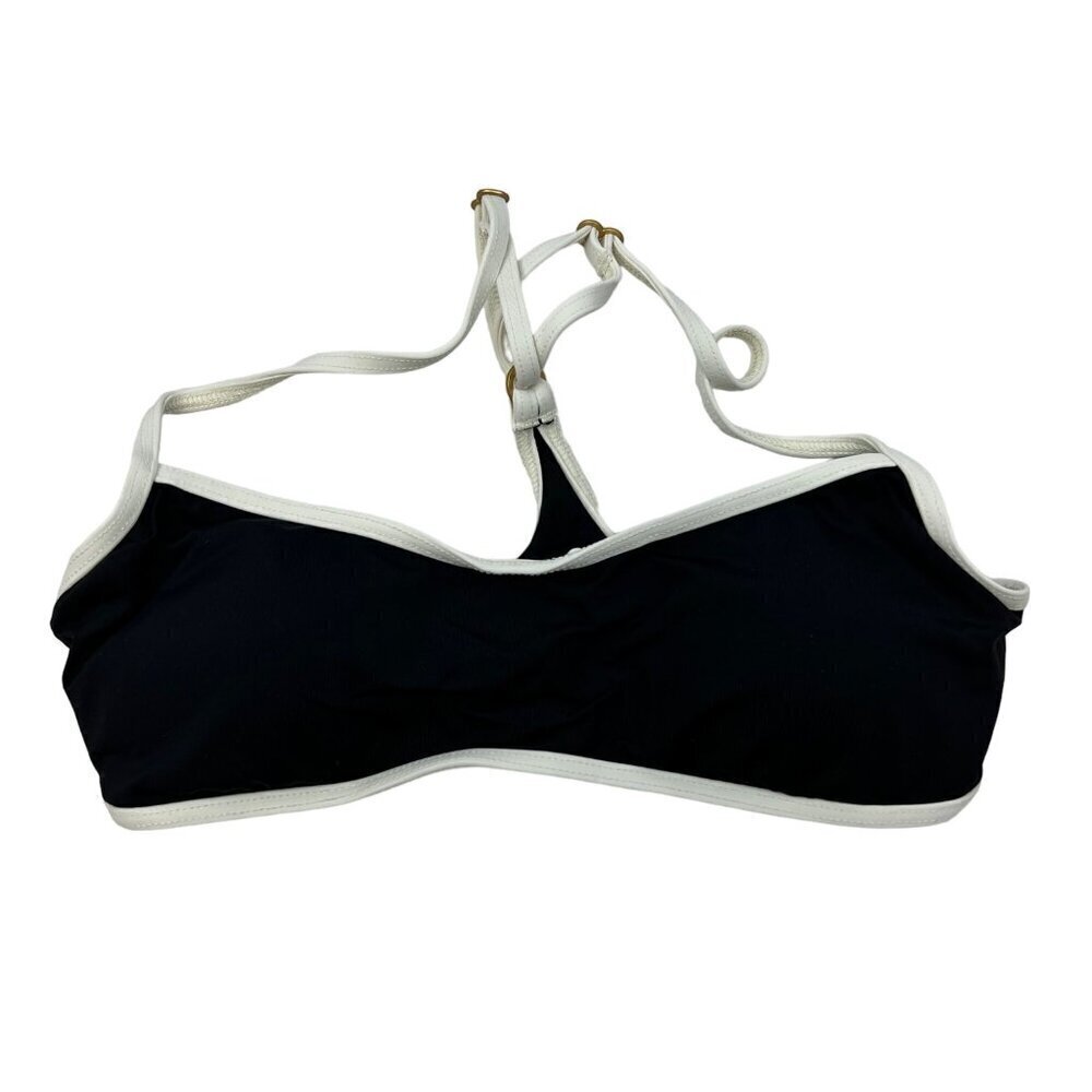L*Space Women’s Pamela Bikini Top Black/Ivory Size XS New
